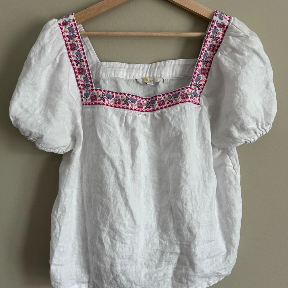 Boden linen peasant top - Picture 1 of 4